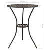 Bistrosett 3 deler støpt aluminium bronse
