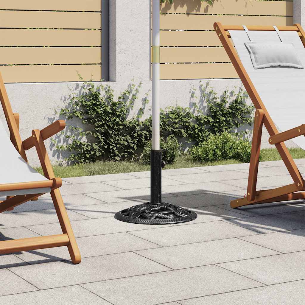 Parasollbase svart 40x40x32 cm støpejern vidaXL