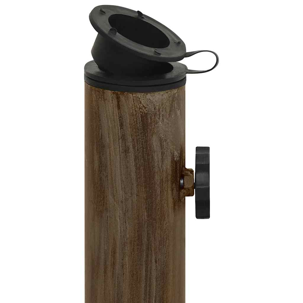 Parasollbase bronse 44x44x31 cm støpejern vidaXL