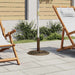 Parasollbase bronse 44x44x31 cm støpejern vidaXL