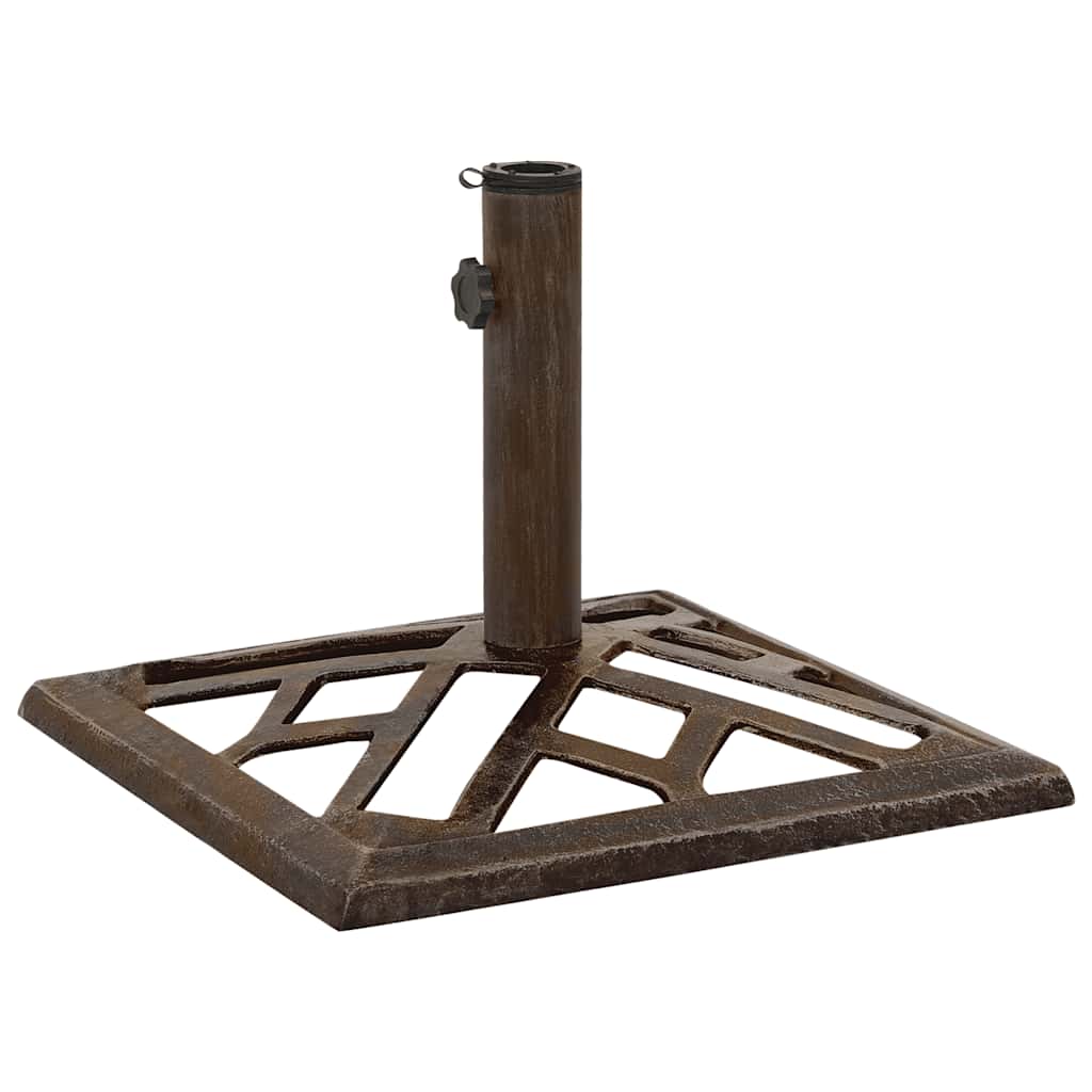 Parasollbase bronse 44x44x31 cm støpejern vidaXL
