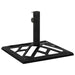 Parasollbase svart 44x44x31 cm støpejern vidaXL