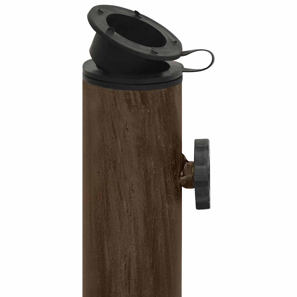 Parasollbase bronse 40x40x32 cm støpejern vidaXL