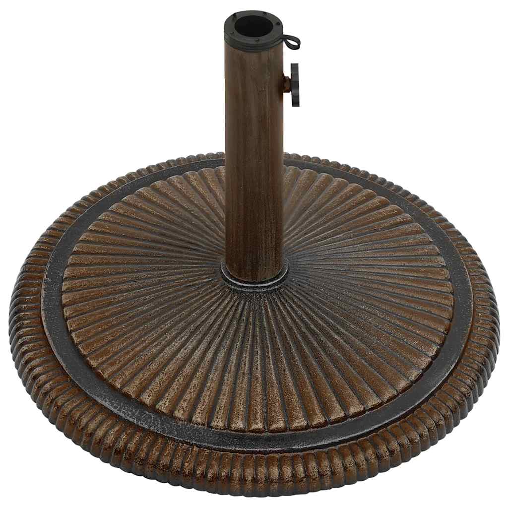 Parasollbase bronse 45x45x30 cm støpejern