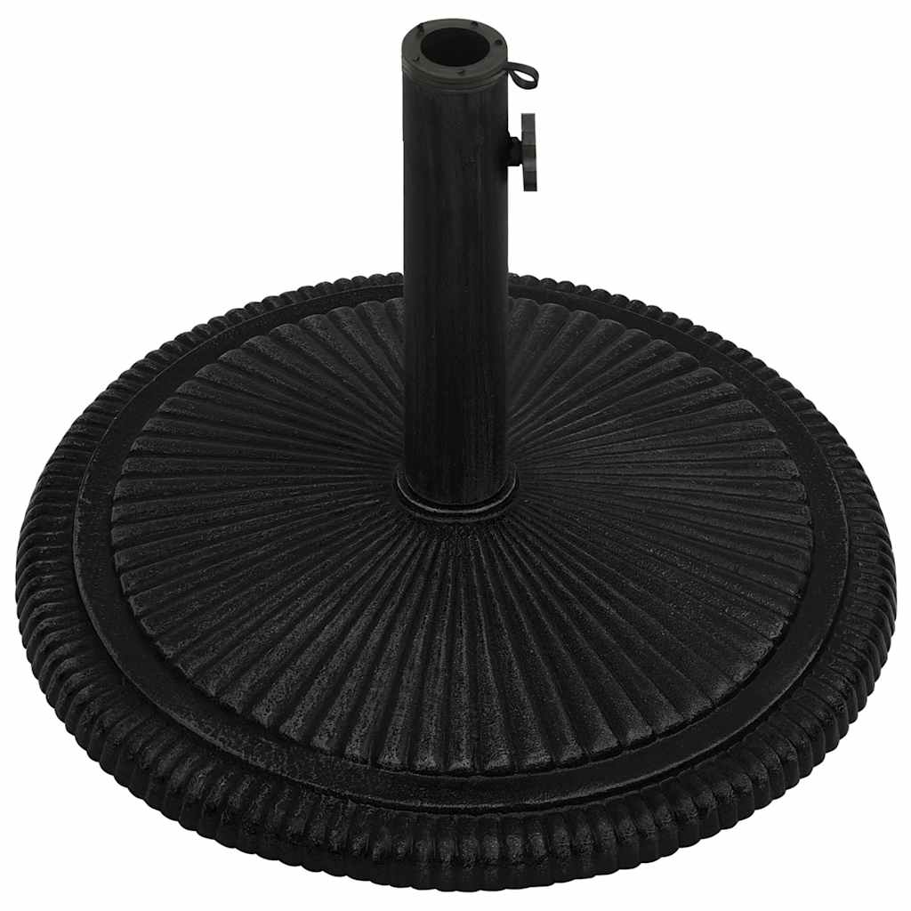 Parasollbase svart 45x45x30 cm støpejern vidaXL