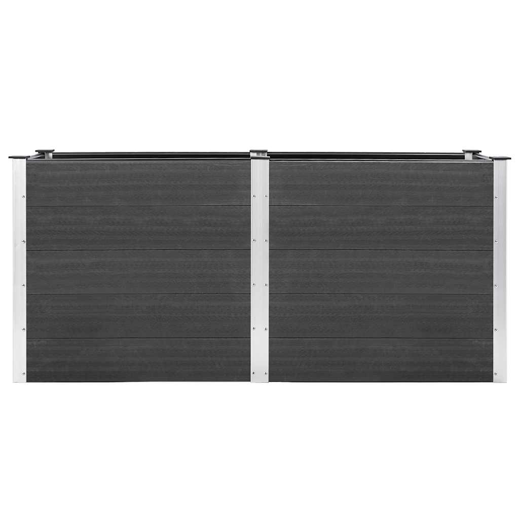 Høybed 200x50x91 cm WPC grå vidaXL