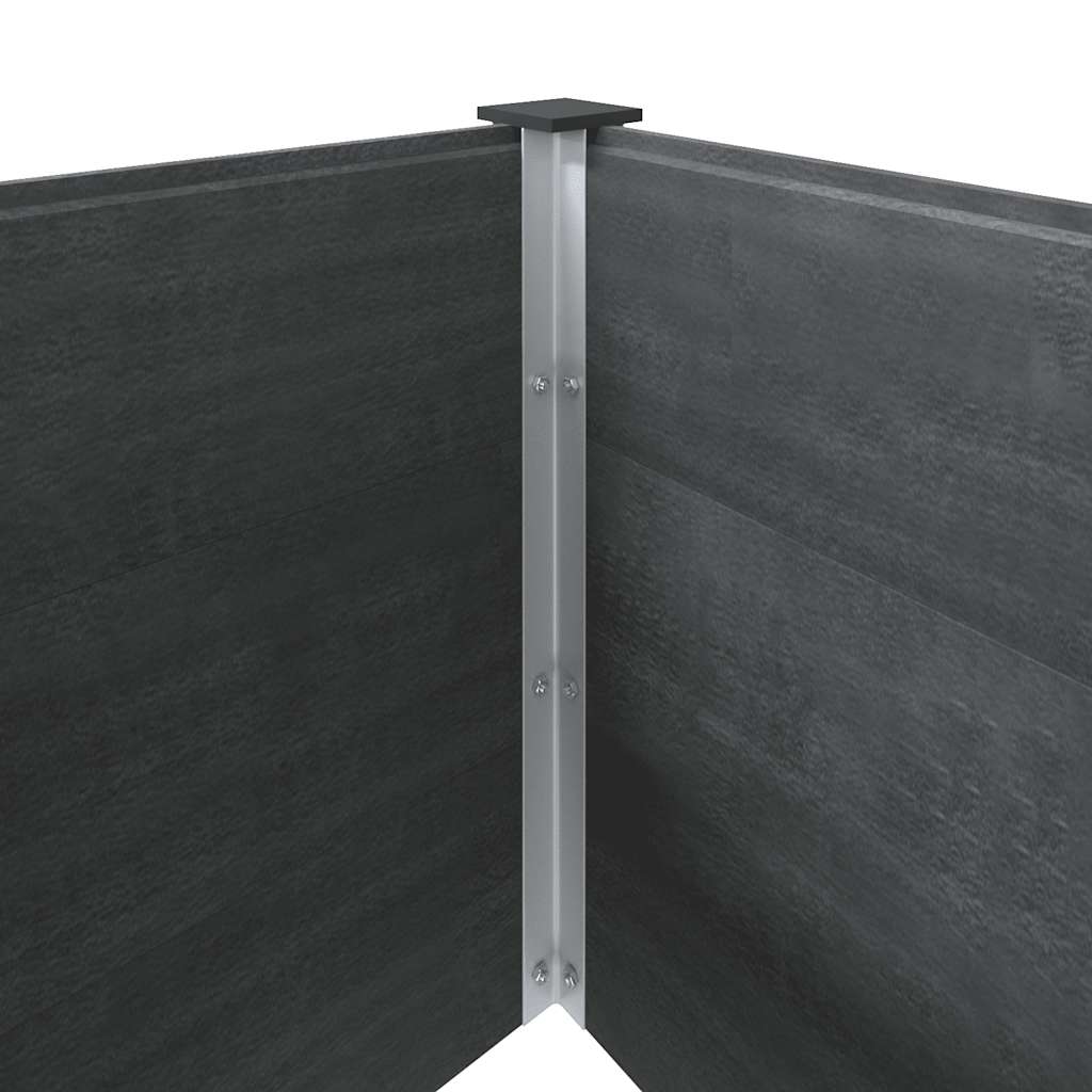Høybed 200x50x91 cm WPC grå vidaXL