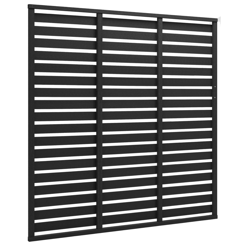 Gjerdepanel WPC 180x180 cm svart vidaXL