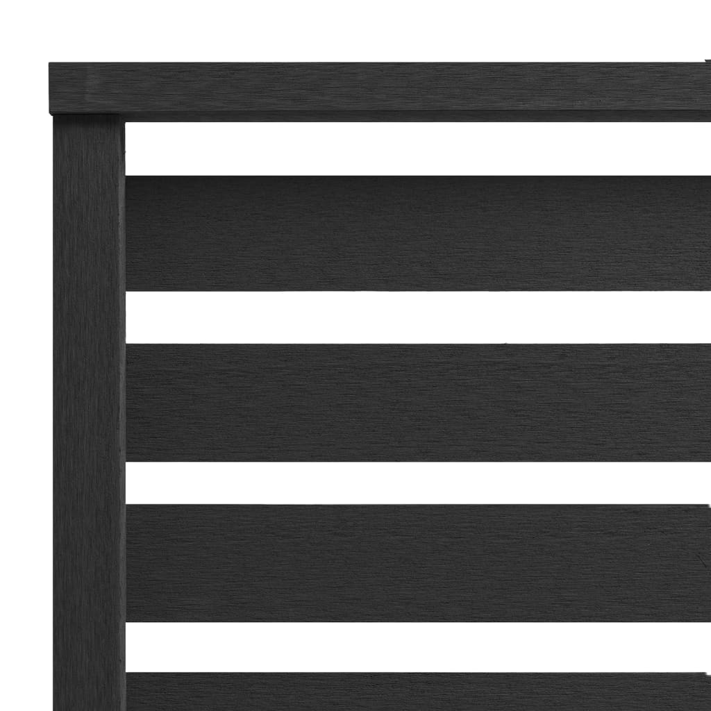 Gjerdepanel WPC 180x180 cm svart vidaXL