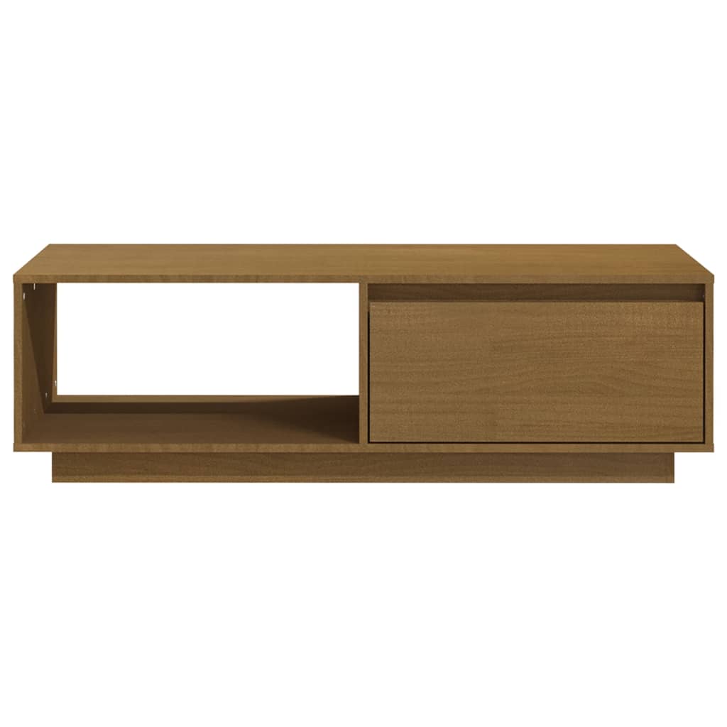 Salongbord 110x50x33,5 cm heltre furu honningbrun