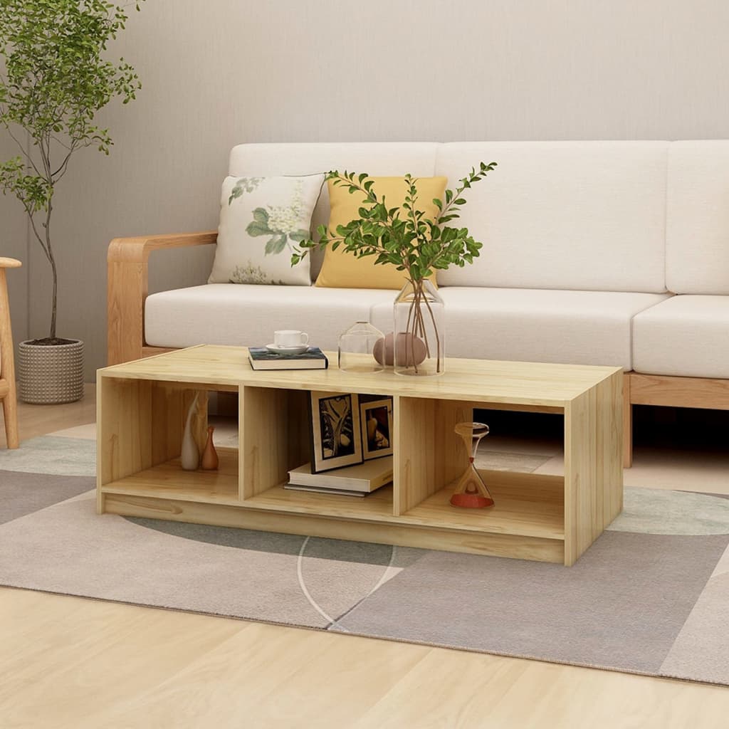 Salongbord 110x50x34 cm heltre furu