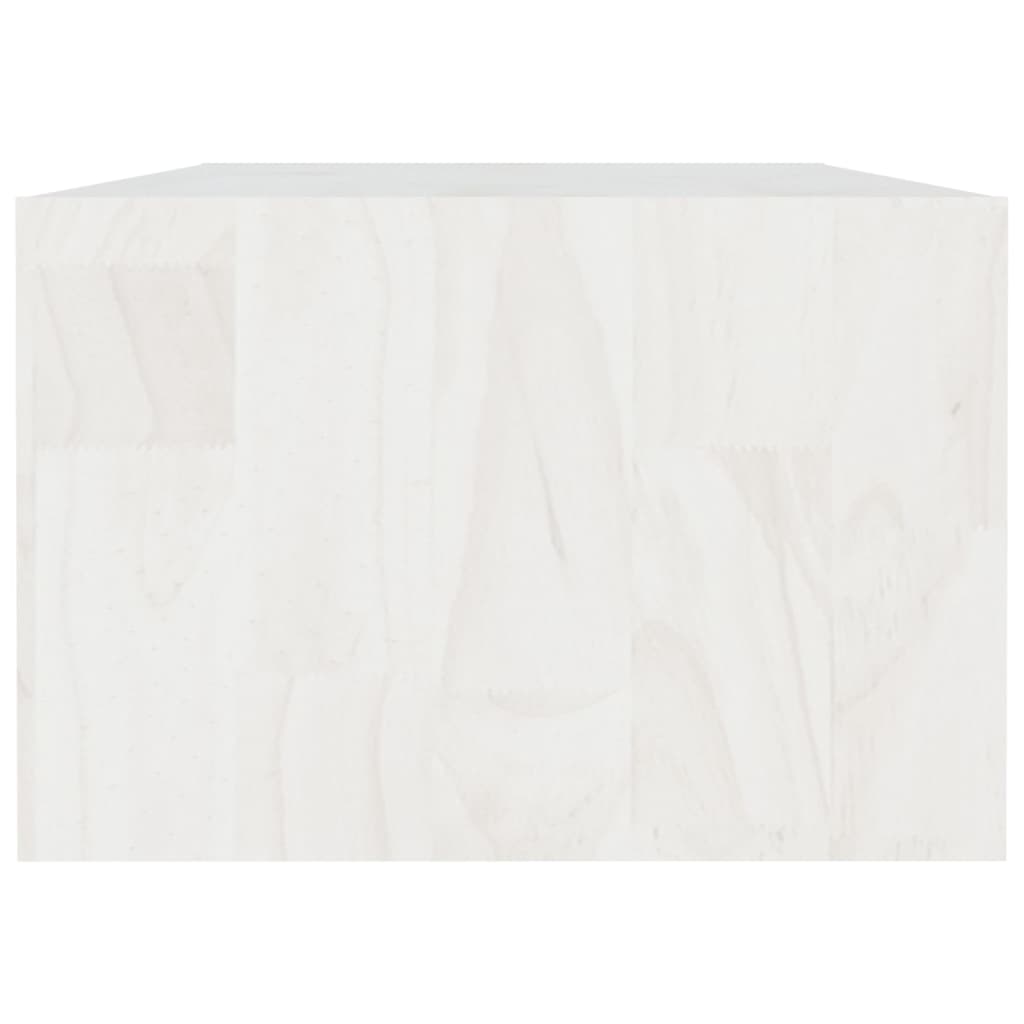 Salongbord 110x50x34 cm heltre furu hvit
