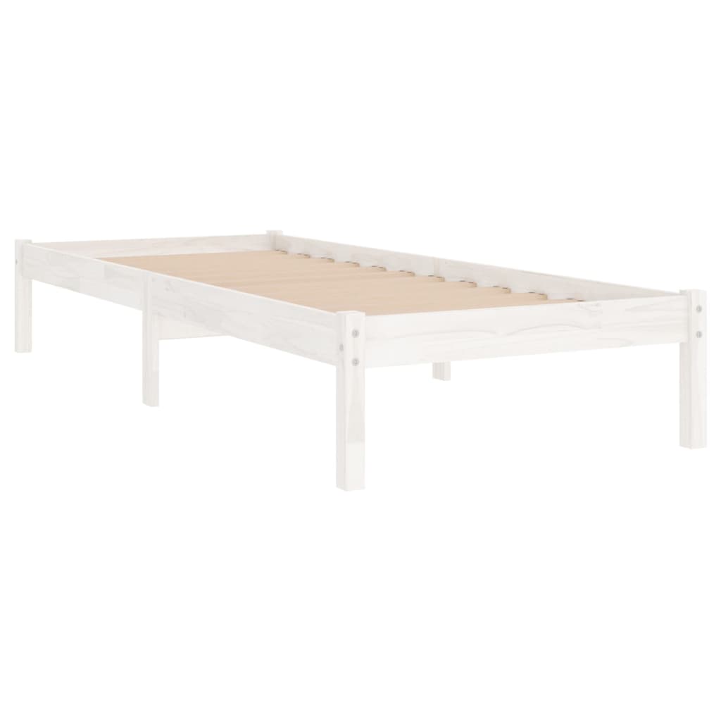 Sengeramme hvit heltre 90x190 cm Single