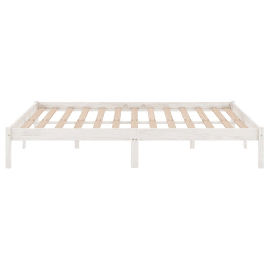 Sengeramme hvit heltre furu 120x200 cm