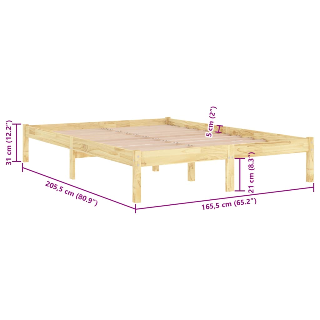 Sengeramme heltre furu 160x200 cm