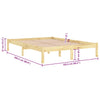 Sengeramme heltre furu 160x200 cm