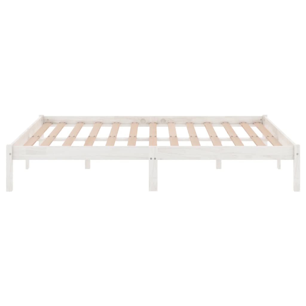 Sengeramme hvit heltre furu 160x200 cm