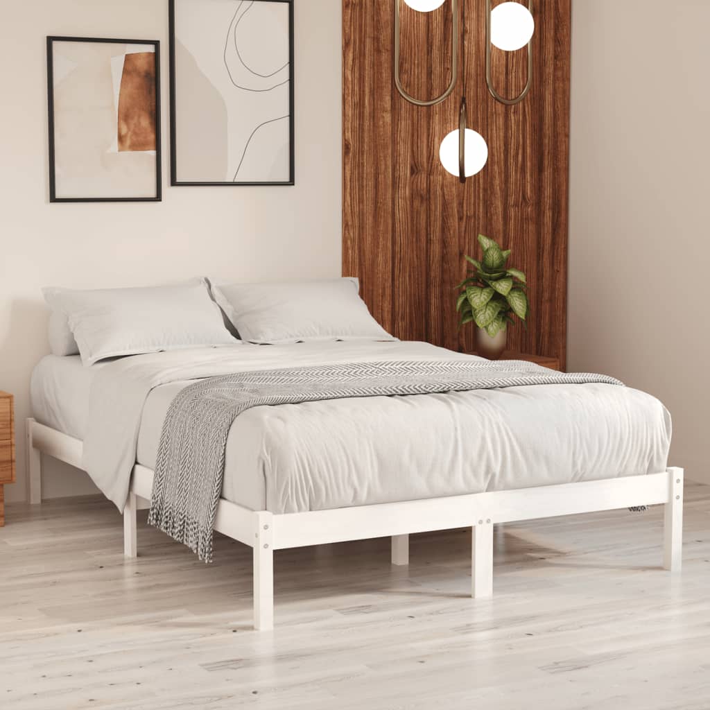 Sengeramme hvit heltre 180x200 cm Super King