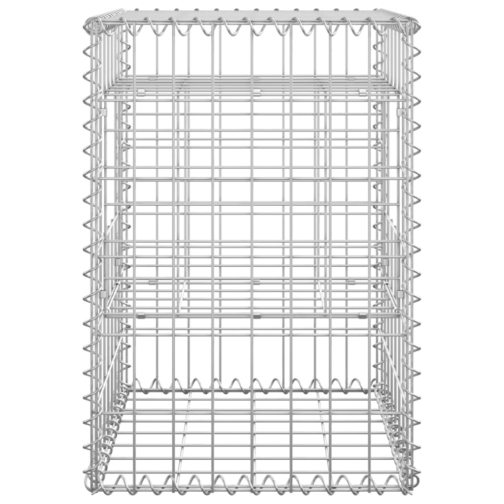 Gabionstolper 2 stk 40x40x60 cm jern