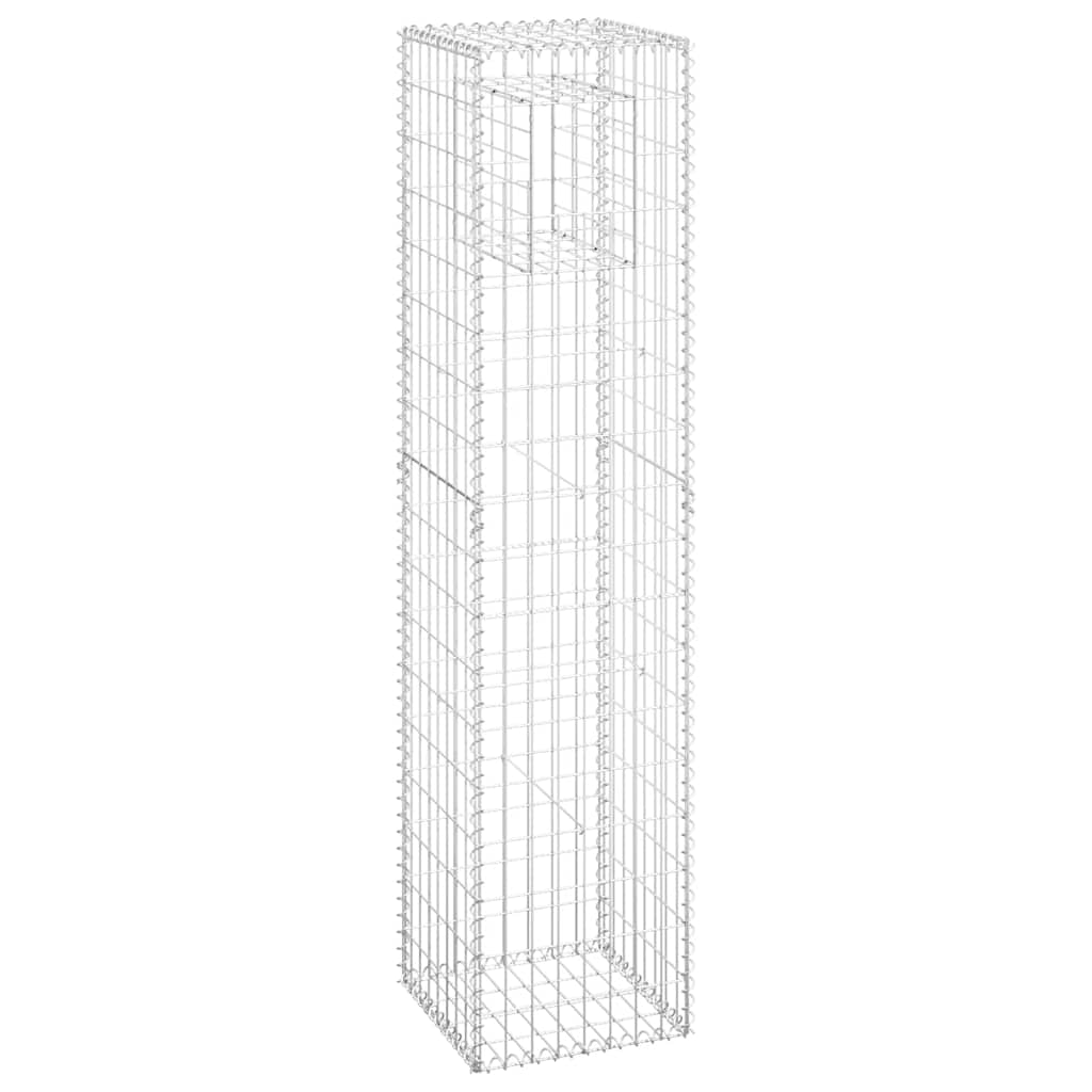 Gabionstolper 2 stk 40x40x180 cm jern vidaXL