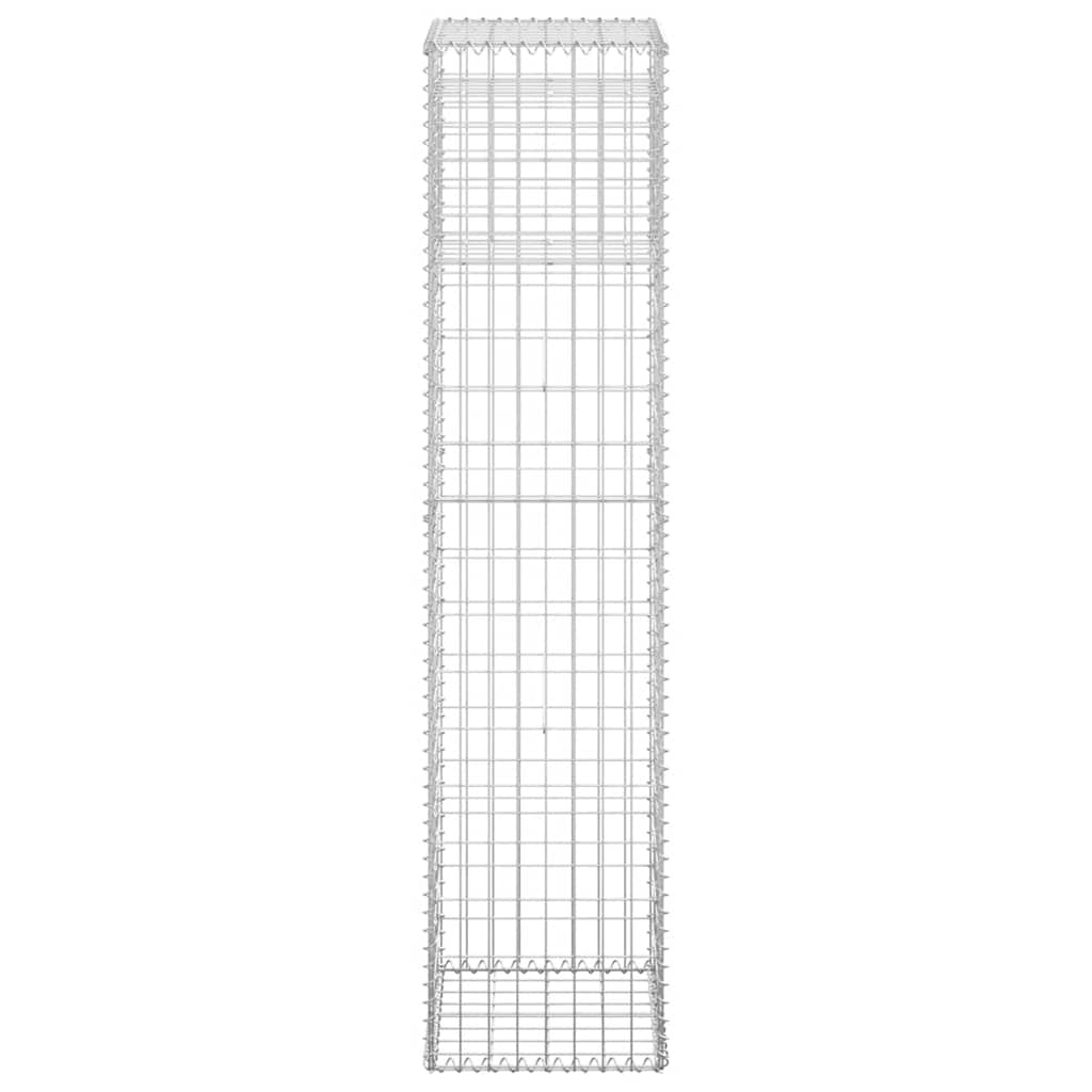 Gabionstolper 2 stk 40x40x180 cm jern vidaXL