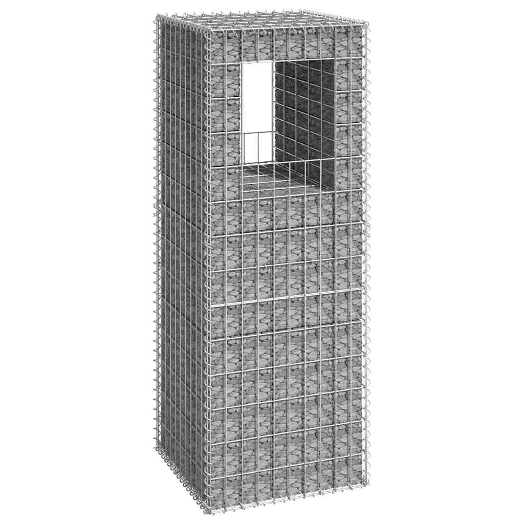 Gabionstolpe 50x50x140 cm jern vidaXL