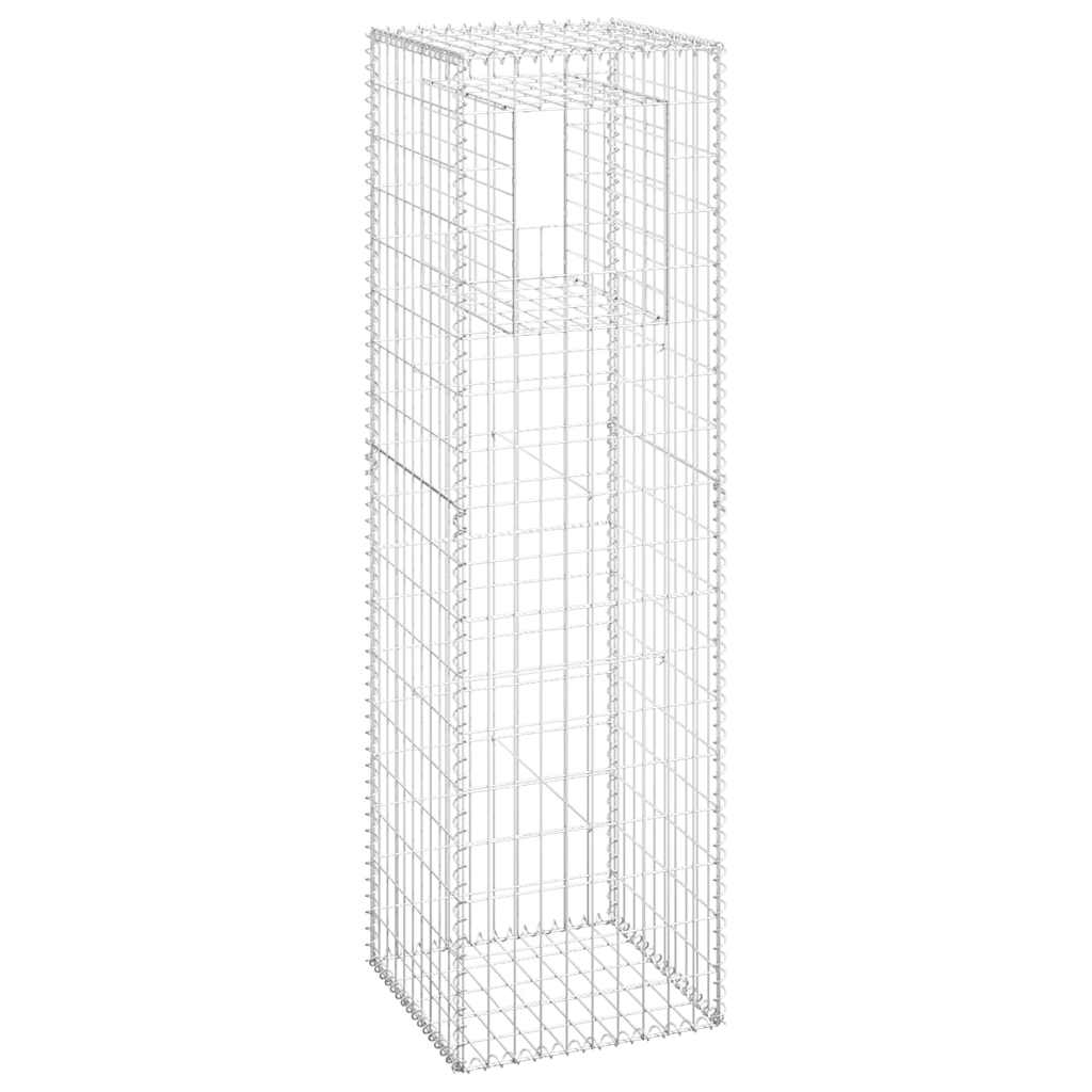 Gabionstolpe 50x50x180 cm jern vidaXL