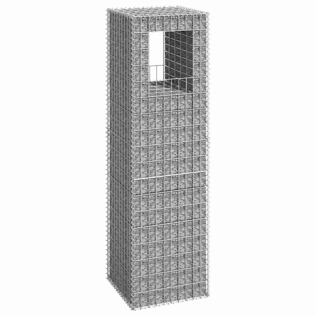 Gabionstolpe 50x50x180 cm jern vidaXL
