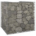 Gabion for søppeldunkskur galvanisert stål 110x100x110 cm