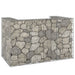Gabion for søppeldunkskur galvanisert stål 180x100x110 cm