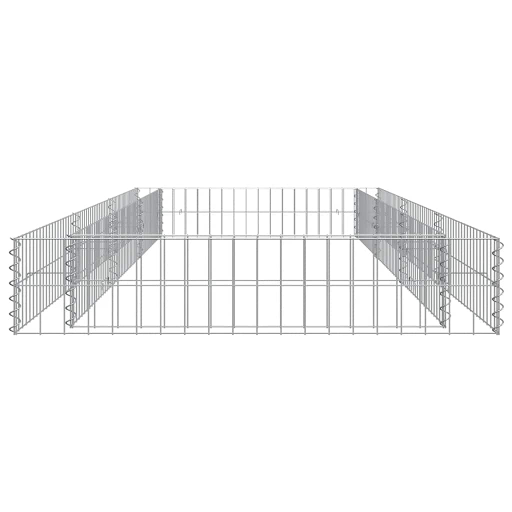 Gabion høybed galvanisert stål 300x100x20 cm vidaXL