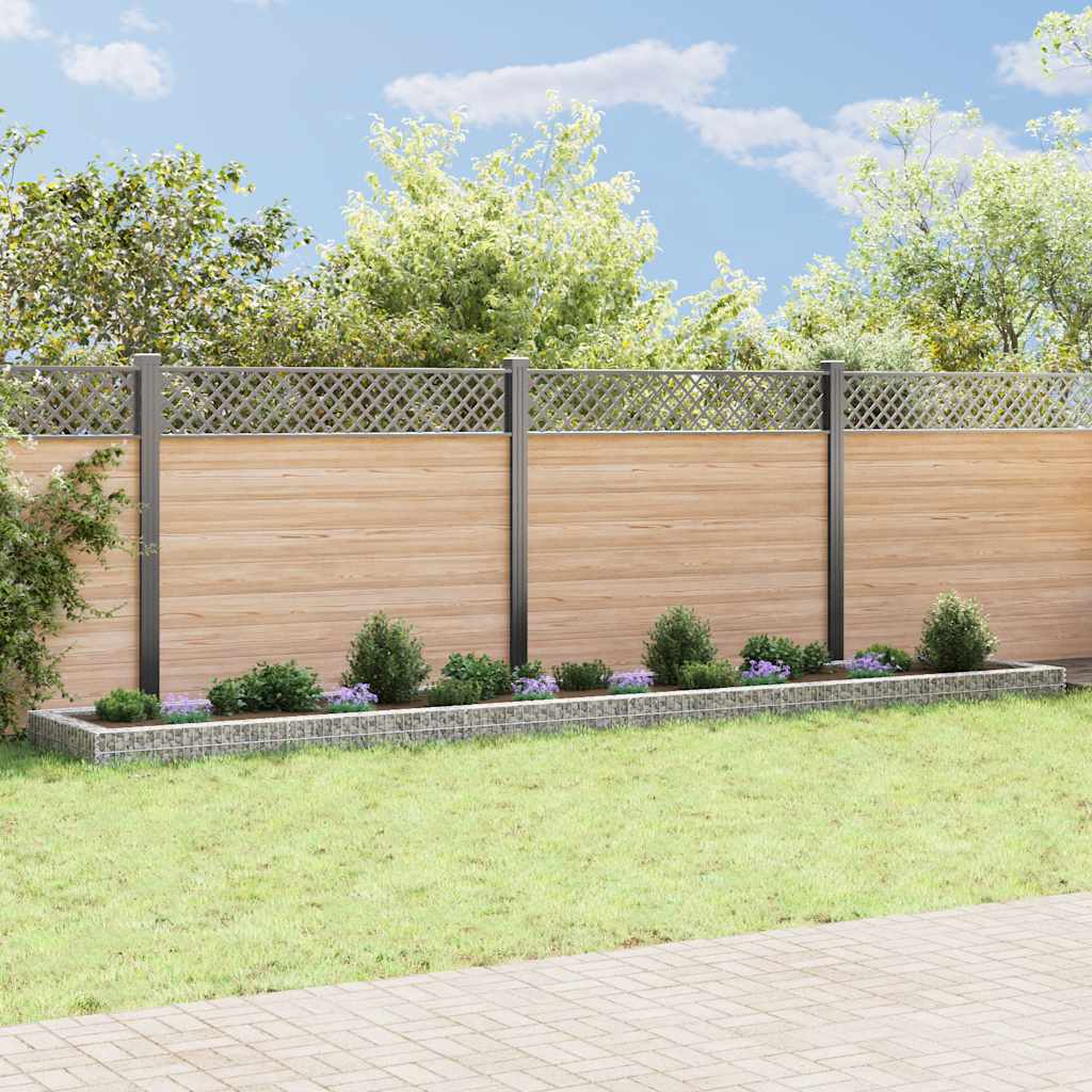 Gabion høybed galvanisert stål 600x100x20 cm vidaXL