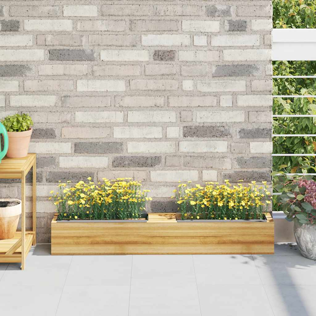 Blomsterkasser for europaller 12 stk grå 36x13,5x9,5 cm PP