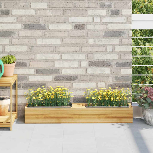 Blomsterkasser for europaller 12 stk grå 36x13,5x9,5 cm PP