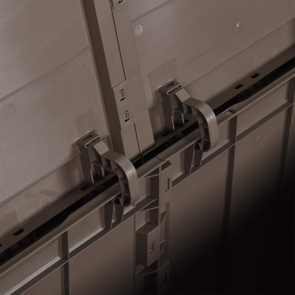 Putekasse for hage 270 L brun PP-treutseende