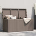 Putekasse for hage 270 L brun PP-treutseende