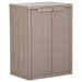 Oppbevaringsskap for hage brun 65x45x88 cm PP treutseende