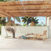 Uttrekkbar sidemarkise 117x600 cm kremhvit