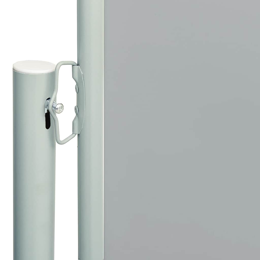 Uttrekkbar sidemarkise 117x600 cm grå