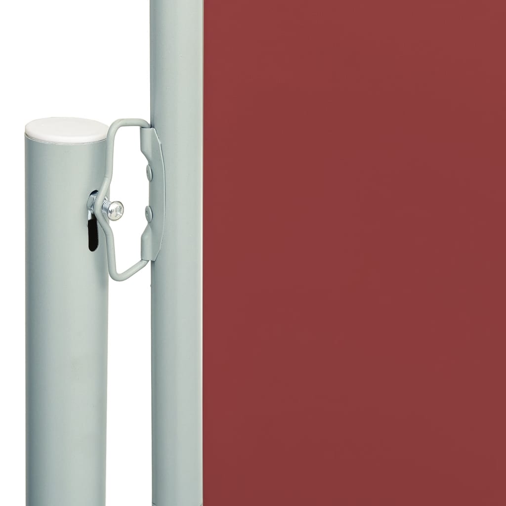 Uttrekkbar sidemarkise 180x600 cm rød