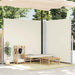Uttrekkbar sidemarkise 200x600 cm kremhvit