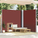 Uttrekkbar sidemarkise 200x600 cm brun