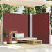 Uttrekkbar sidemarkise 220x600 cm brun