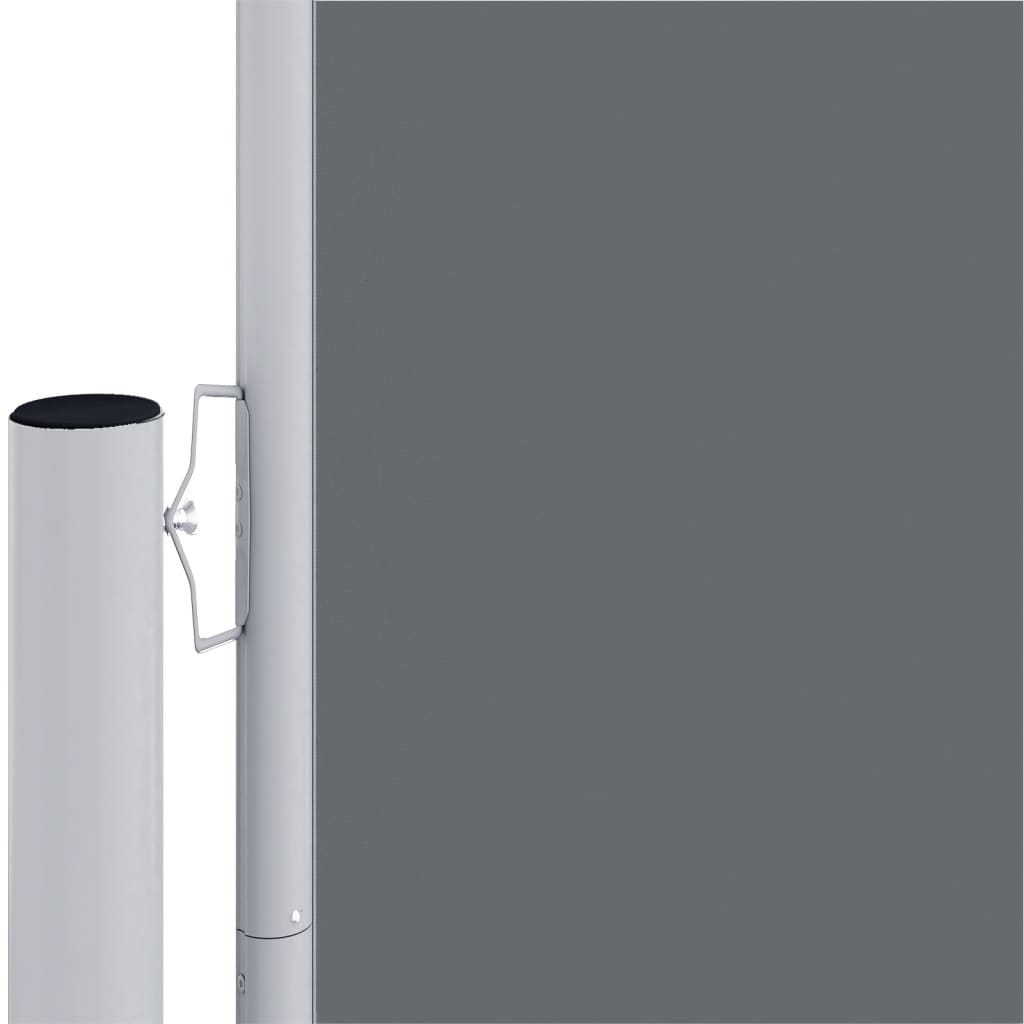 Uttrekkbar sidemarkise 160x1000 cm antrasitt