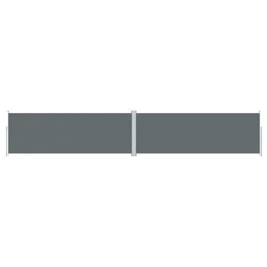 Uttrekkbar sidemarkise 180x1000 cm antrasitt
