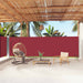 Uttrekkbar sidemarkise 180x1000 cm rød