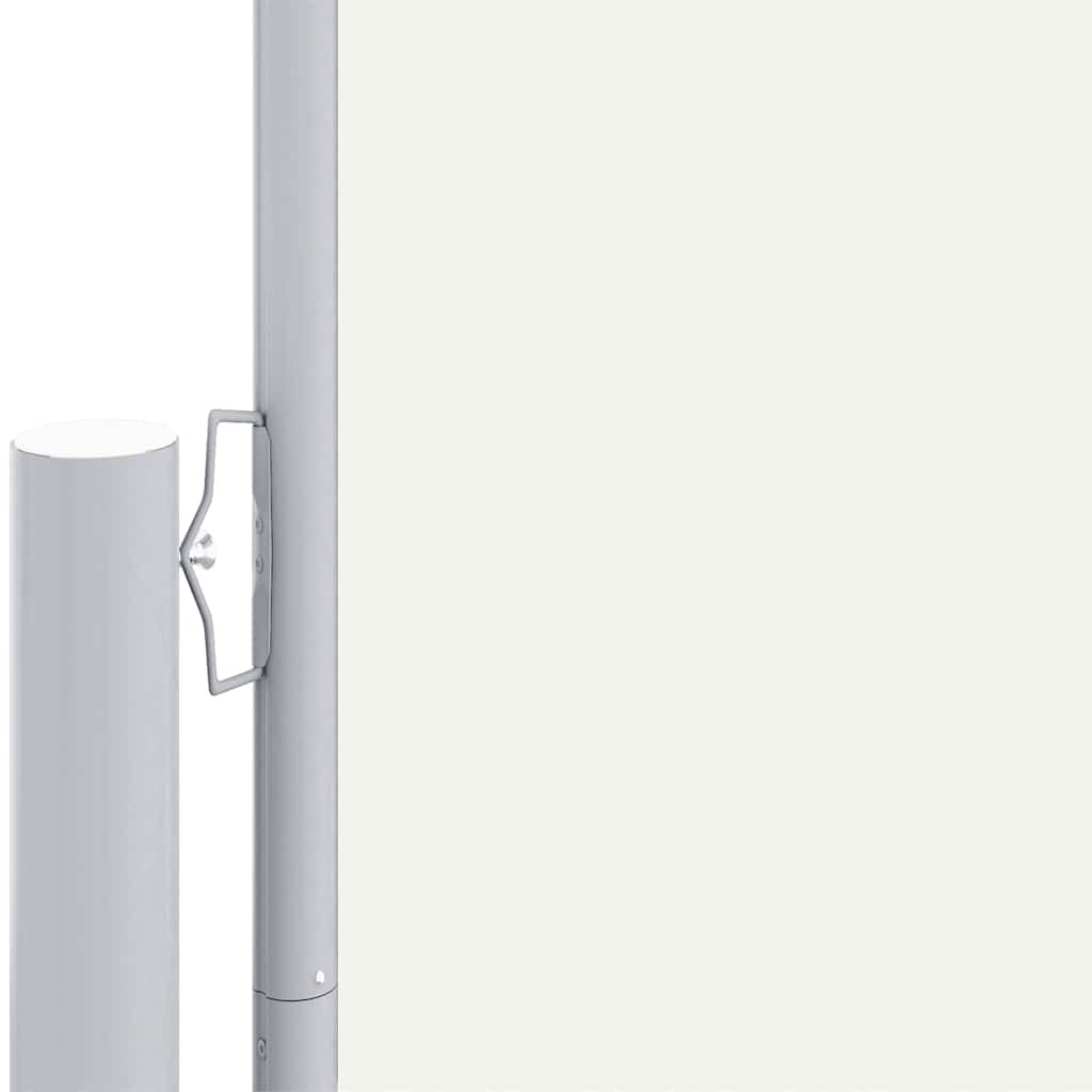 Uttrekkbar sidemarkise 220x1000 cm kremhvit