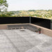 Uttrekkbar sidemarkise svart 117x1200 cm