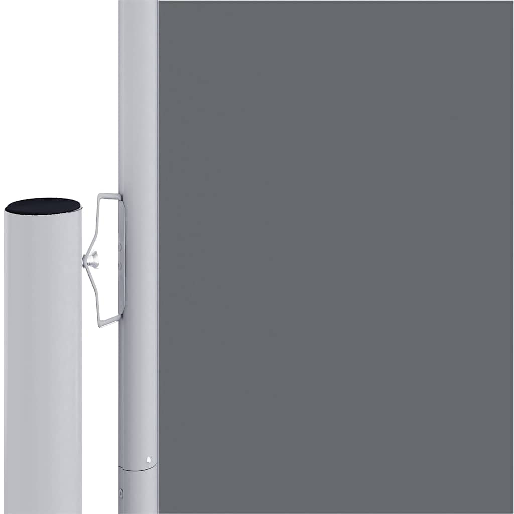 Uttrekkbar sidemarkise antrasitt 117x1200 cm vidaXL