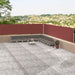 Uttrekkbar sidemarkise brun 117x1200 cm